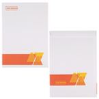 Briefumschlag DIN C4 (Lasche an der schmalen Seite), haftklebend ohne Fenster, beidseitig 4/4 farbig bedruckt