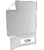 Eintrittskarte DIN A6 perforiert & 1 x nummeriert 4/4 farbig mit beidseitig partieller UV-Lackierung