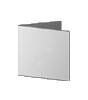 Faltblatt, gefalzt auf Quadrat 10,5 cm x 10,5 cm, 4-seiter<br>beidseitig bedruckt (4/4 farbig + 2 Sonderfarben HKS)