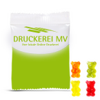 Fruchtgummi-Tütchen 10g (Form: Bärchen), 4/0 farbig einseitig bedruckt