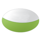 Hochwertige Graspapier-Aufkleber oval (oval konturgeschnitten)