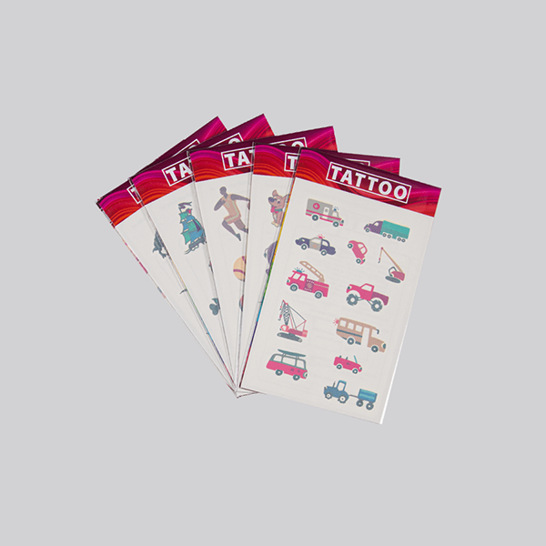 Hochwertige Tattoo-Bogen 5er-Pack