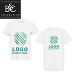 Kinder-T-Shirt Basic, weiß - B&C Collection, mit zwei Druckpositionen