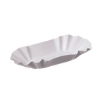 Pappschale 14,5 x 8 x 2,5 cm, weiß, unbedruckt