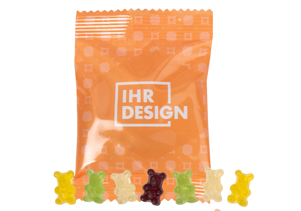 Gummibärchen in individuell bedruckten Werbetüten online bestellen