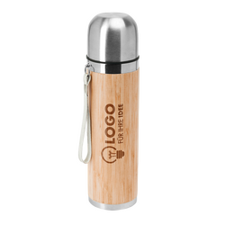 420-ml-Bambus-Isolierflasche mit individueller Lasergravur