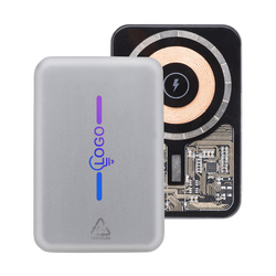 Magnetische Powerbank mit Logo bedrucken | Wireless Charger