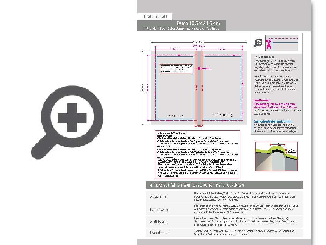 Product Bild buch_hardcover_mit_rundem_r__cken__13_5_x_21_5_cm__umschlag_4_0-farbig_cmyk__inhalt_248_seiten_1_1-farbig_schwarz