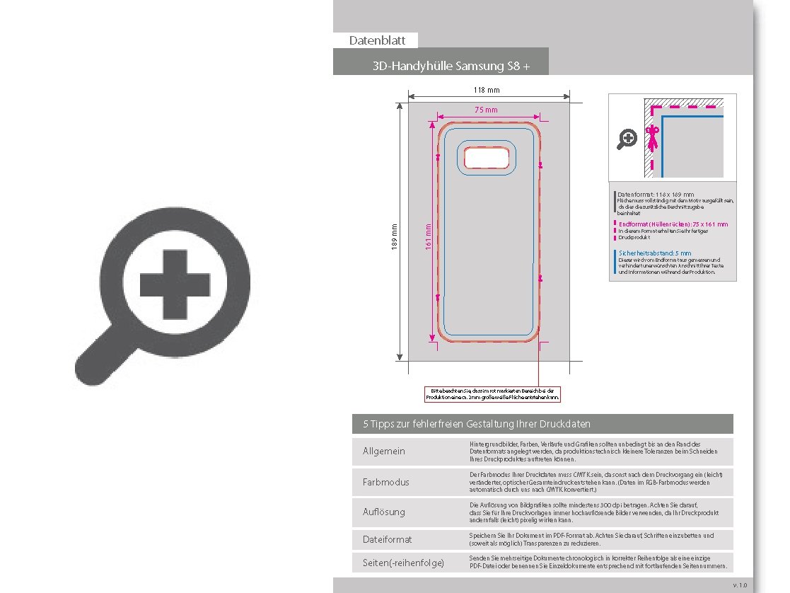 Product Bild standard-handyh__lle_f__r_samsung_s8_plus__4_0-farbig_einseitig_bedruckt