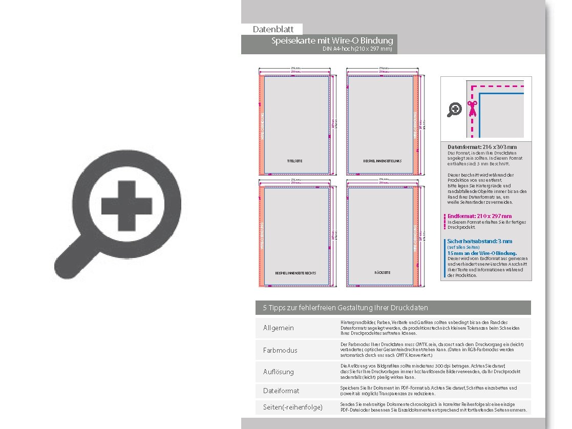 Product Bild speisekarte_mit_metall-spiralbindung__endformat_din_a4__40-seitig