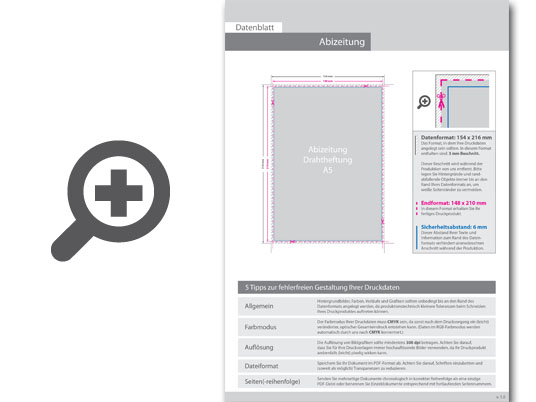 Product Bild abizeitung_mit_drahtheftung__endformat_din_a5__32-seitig