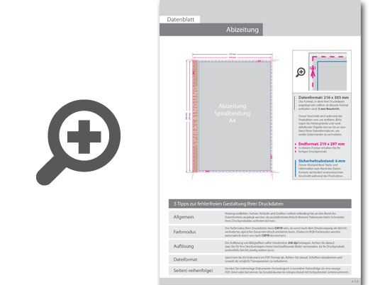 Product Bild abizeitung_mit_metall-spiralbindung__endformat_din_a4__8-seitig