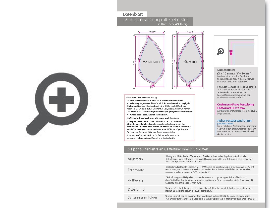 Product Bild aluminiumverbundplatte_silber_geb__rstet_in_blatt-form_konturgefr__st___beidseitig_4_4-farbig_bedruckt