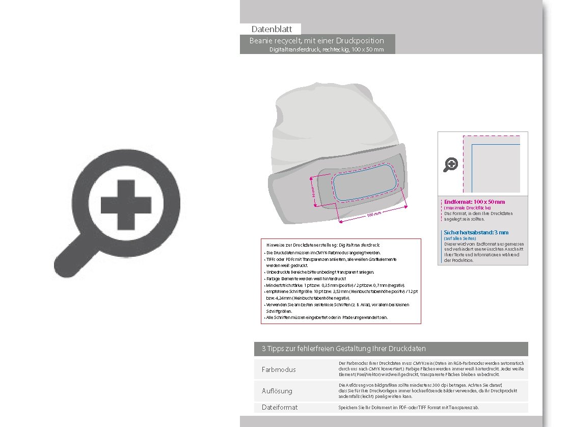 Product Bild beanie_recycled__mit_einer_druckposition__rechteckig
