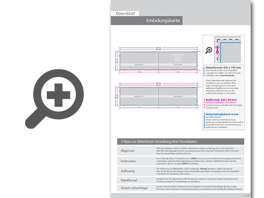 Product Bild einladungskarte__gefalzt_auf_din_lang_quer_(21_0_cm_x_9_9_cm)__vertikaler_mittelfalz__4-seitig