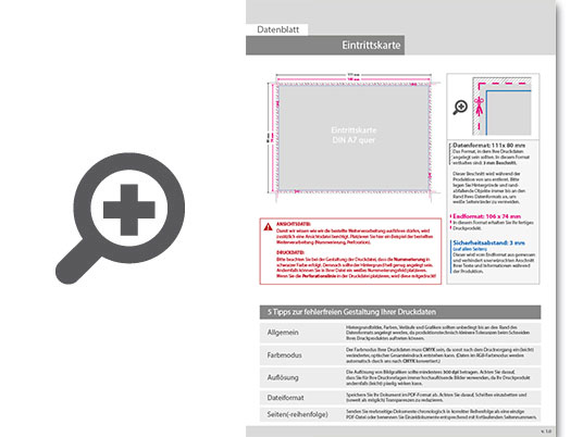 Product Bild eintrittskarte_din_a7_quer__ohne_perforierung_und_ohne_nummerierung_(4_4_beidseitig_bedruckt)