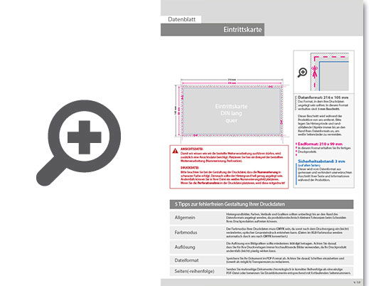 Product Bild eintrittskarte_din_lang_quer__ohne_perforierung_und_ohne_nummerierung_(4_4_beidseitig_bedruckt)