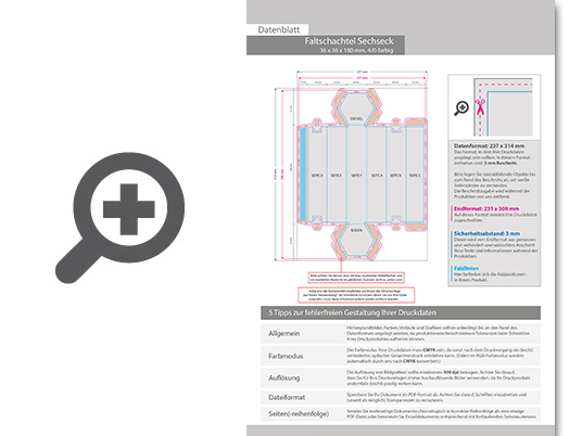 Product Bild faltschachtel_sechseck_(3_6_x_3_6_x_18_cm)_einseitig_bedruckt_4_0-farbig