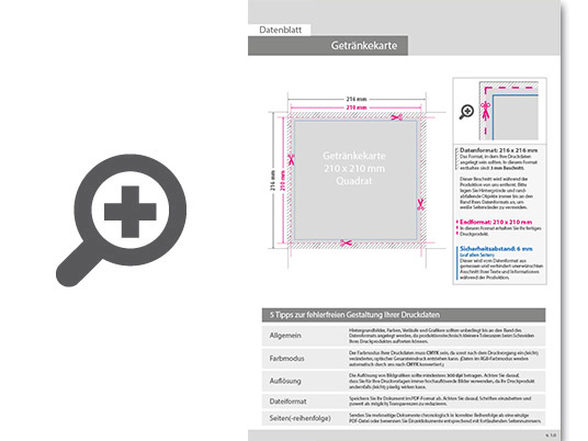 Product Bild getr__nkekarte_mit_metall-spiralbindung__endformat_quadrat_21_0_cm_x_21_0_cm__12-seitig
