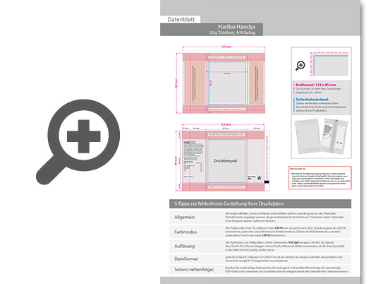 Product Bild haribo_handys__10g_t__tchen__4_4_farbig_beidseitig_bedruckt