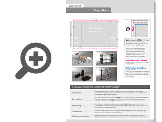 Product Bild hochwertige_messetheke_gebogen_inkl__druck_und_versand