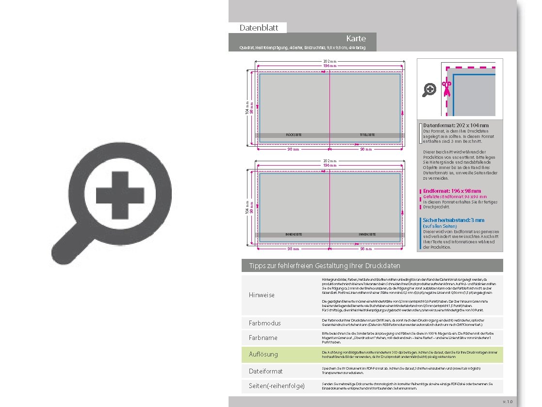 Product Bild weihnachtskarten__gefalzt_auf_quadrat_9_8_cm_x_9_8_cm__4-seiter_mit_hei__folienpr__gung_gold