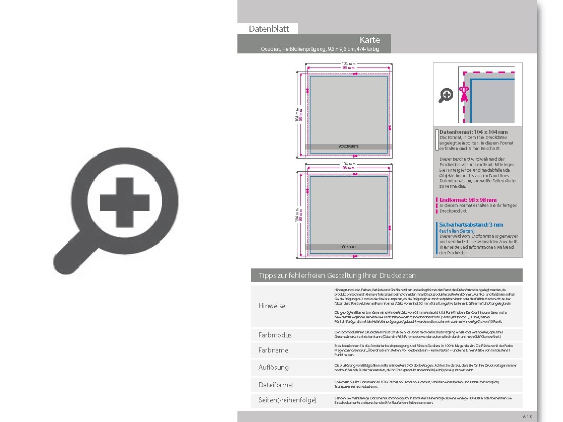 Product Bild weihnachtskarten_quadrat_9_8_cm_x_9_8_cm_mit_hei__folienpr__gung_gold
