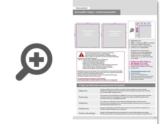 Product Bild leichtschaumplatte_stadur_mit_anti-graffiti-lack_gl__nzend_in_frei-form_(max__4_konturfr__sungen_m__glich)___beidseitig_4_4-farbig_bedruckt