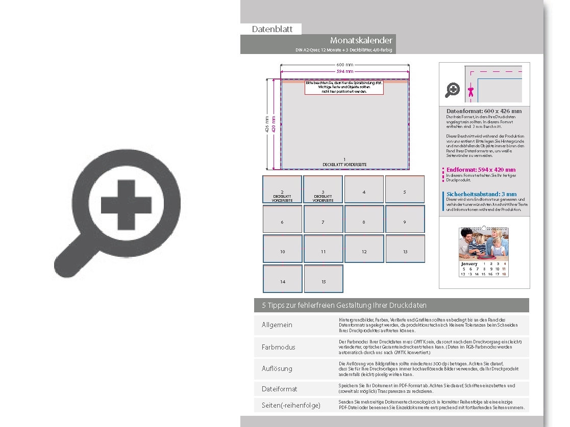 Product Bild monatskalender_15_blatt_(12_monate_+_3_deckbl__tter)__einseitig_bedruckt_4_0_farbig__din_a2_quer_(594_x_420_mm)