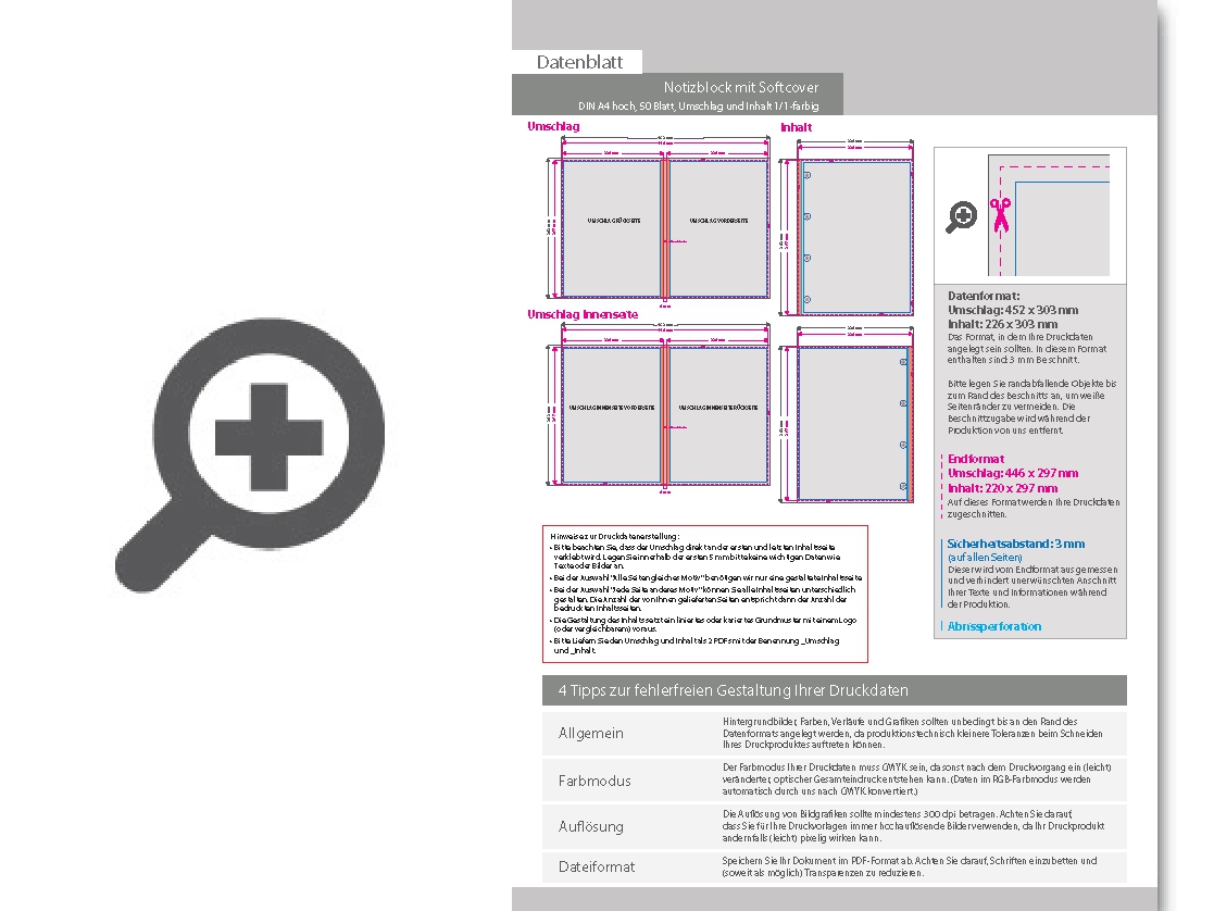 Product Bild block_mit_softcover__din_a4_hoch__50_blatt__umschlag_und_inhalt_1_1-farbig_schwarz_beidseitig_bedruckt