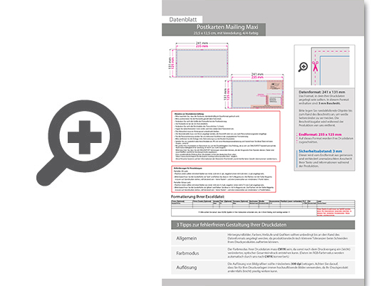 Product Bild postkarten-mailing_maxi_quer_(23_5_cm_x_12_5_cm)_mit_partieller_uv-lack-veredelung