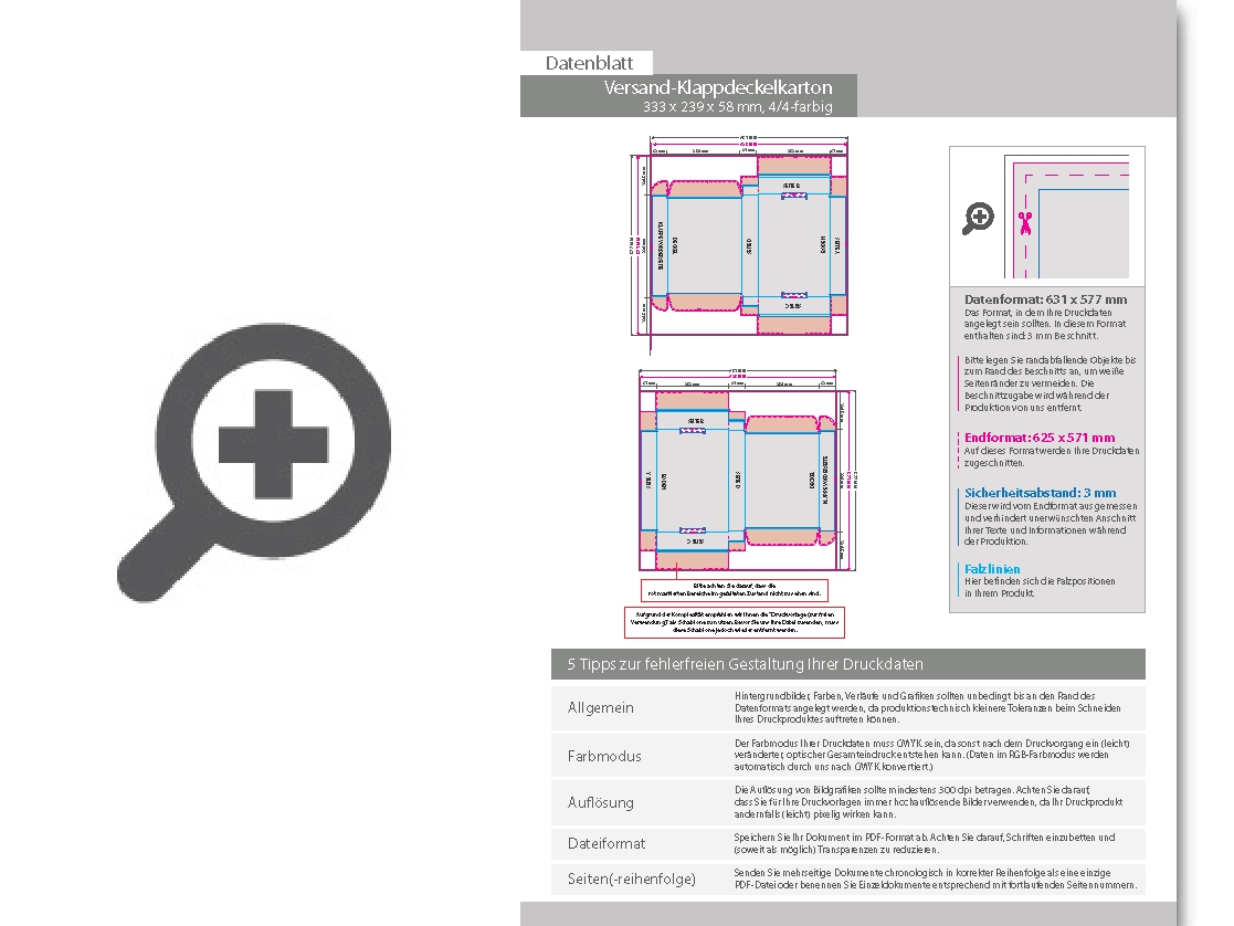 Product Bild versand-klappdeckelkarton_(33_3_x_23_9_x_5_8_cm)__4_4-farbig_bedruckt