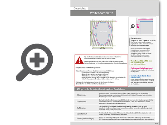 Product Bild whiteboardplatte_in_kopf-form_konturgefr__st___einseitig_4_0-farbig_bedruckt