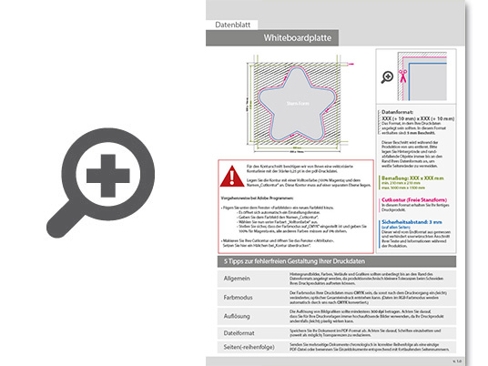 Product Bild whiteboardplatte_in_stern-form_konturgefr__st_unbedruckt